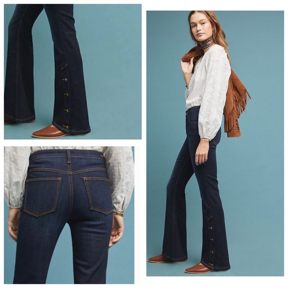 Pilcro and the letterpress high rise bootcut jeans